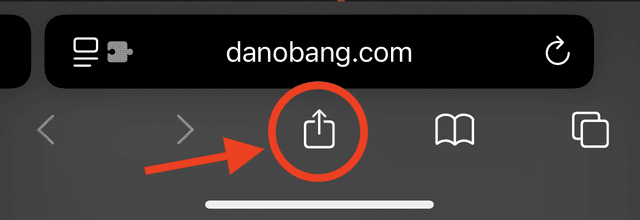 iOS install step 1 - Safari